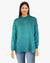 Roll Neck Sweater-like Top - Turquoise (D190479R)