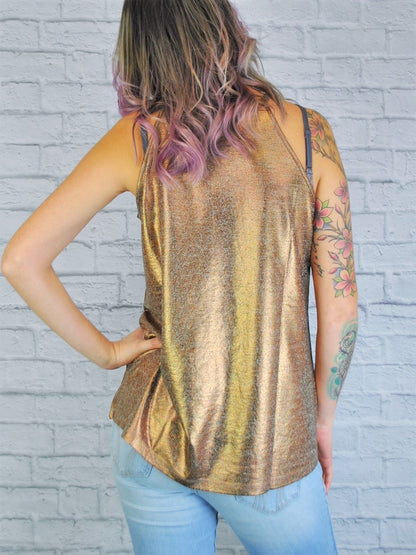 Foil Swing Tank Top - Coffee Copper (D190617)