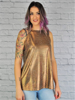 Foil Swing Tank Top - Coffee Copper (D190617)