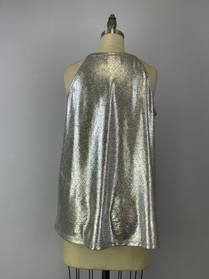 Foil Swing Tank Top - Coffee Silver (D190617)