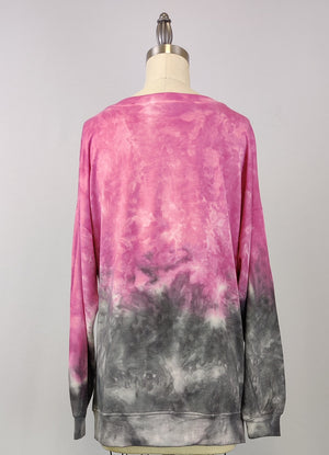 Dip Dye Sweatshirt w/ Side Seam Vents -- Beau Falcon (D190645)