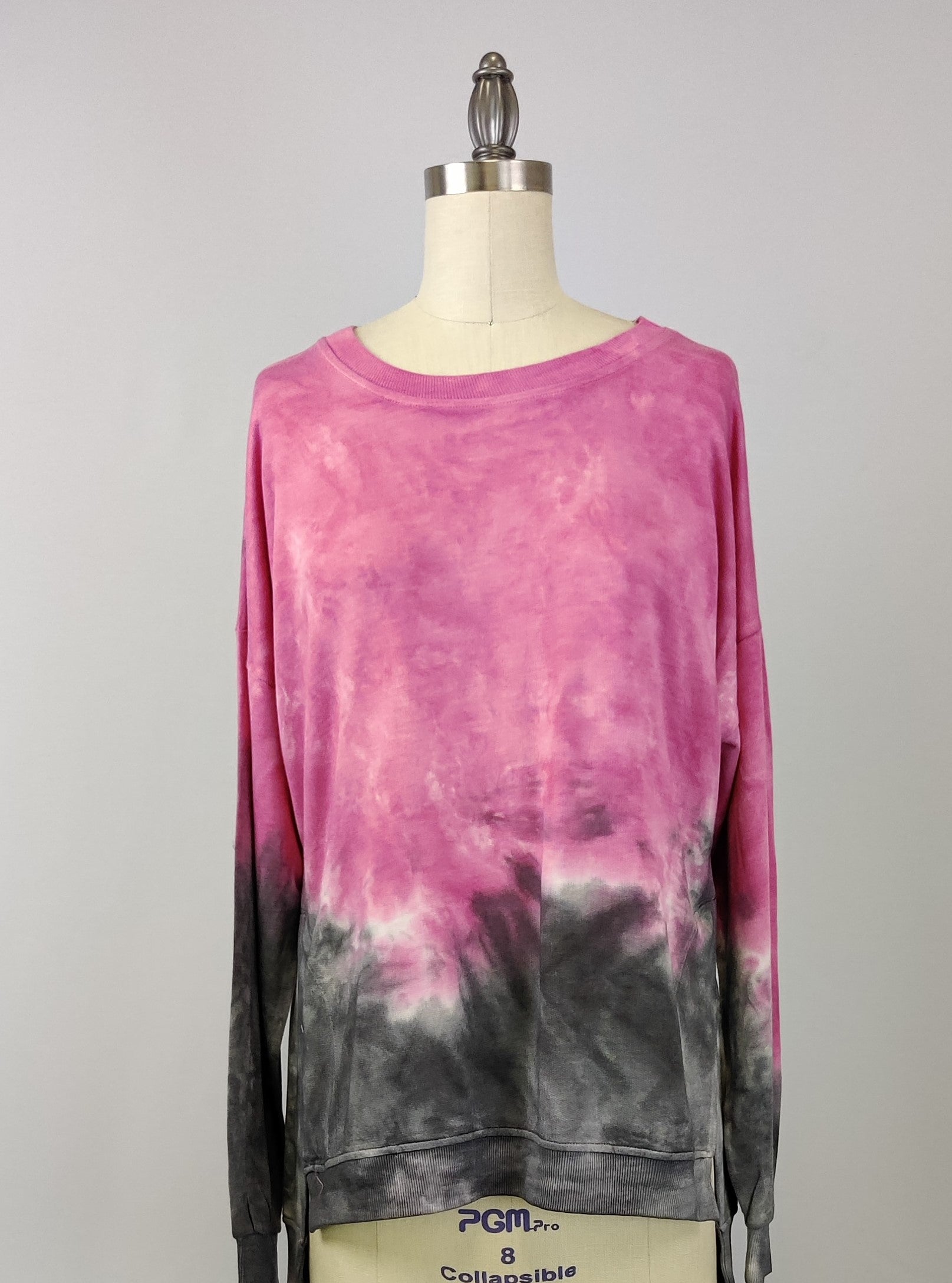 Dip Dye Sweatshirt w/ Side Seam Vents -- Beau Falcon (D190645)