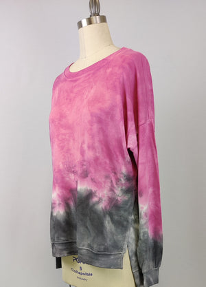 Dip Dye Sweatshirt w/ Side Seam Vents -- Beau Falcon (D190645)