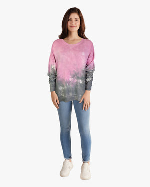 Dip Dye Sweatshirt w/ Side Seam Vents