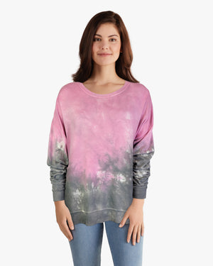 Dip Dye Sweatshirt w/ Side Seam Vents