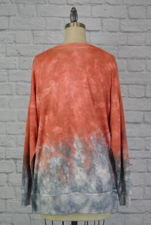 Dip Dye Sweatshirt w/ Side Seam Vents