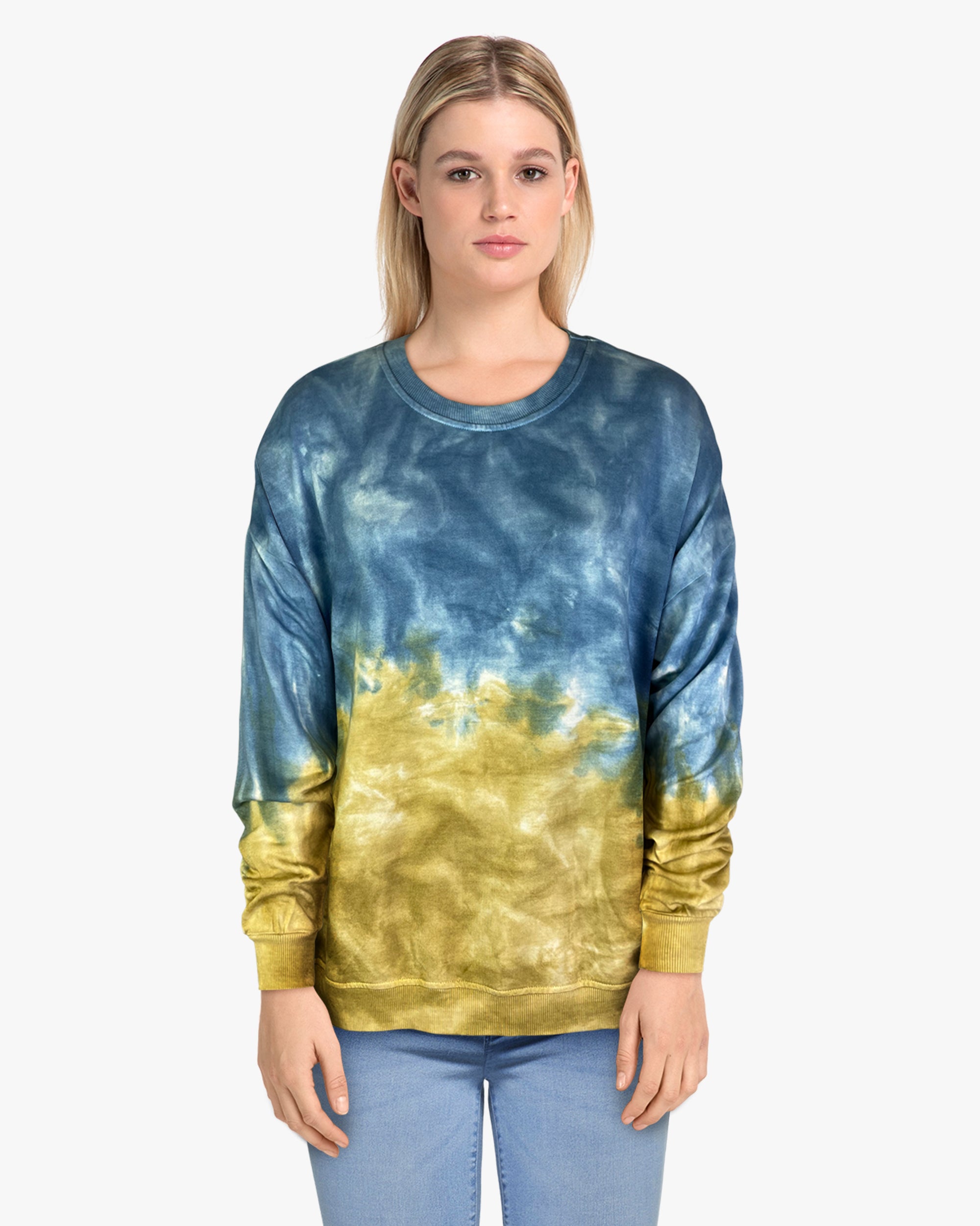 Dip Dye Sweatshirt w/ Side Seam Vents