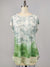 Extended Shoulder Chiffon Trim Tie Dye Top