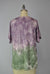 Cutoff Sleeve Tie Dye Top -- Cendre Rosin S/S (D190692)