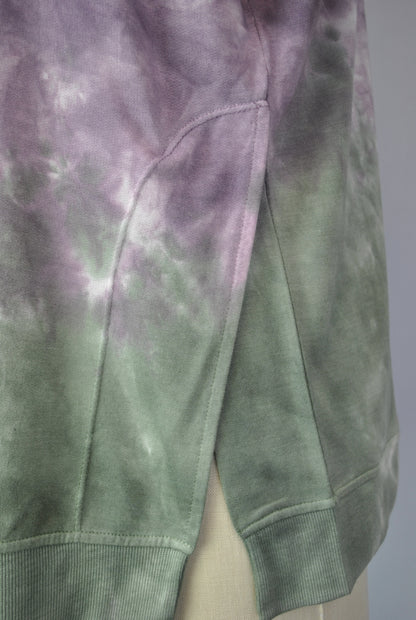 Cutoff Sleeve Tie Dye Top -- Cendre Rosin S/S (D190692)