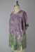 Cutoff Sleeve Tie Dye Top -- Cendre Rosin S/S (D190692)