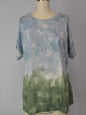 Cutoff Sleeve Tie Dye Top -- Grizzly Stone S/S (D190692)