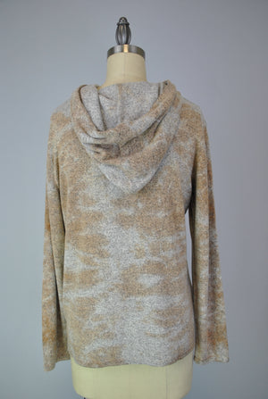 Hooded Batik Sweater-like Top - Batik (D24672)