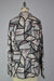 Mock Neck Sweater-like Yummy Top - Pink and Grey Circle (D26028)