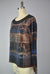 Mock Boat Neck Sweater-like Top - Blue Copper (D26078A)