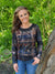 Mock Boat Neck Sweater-like Top - Blue Copper (D26078A)