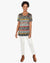 Scoop Neck Knit Printed Top (D26271) S/S