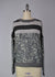 Sweater-like Print Top - Dark Grey Stripe Flower (D90101)